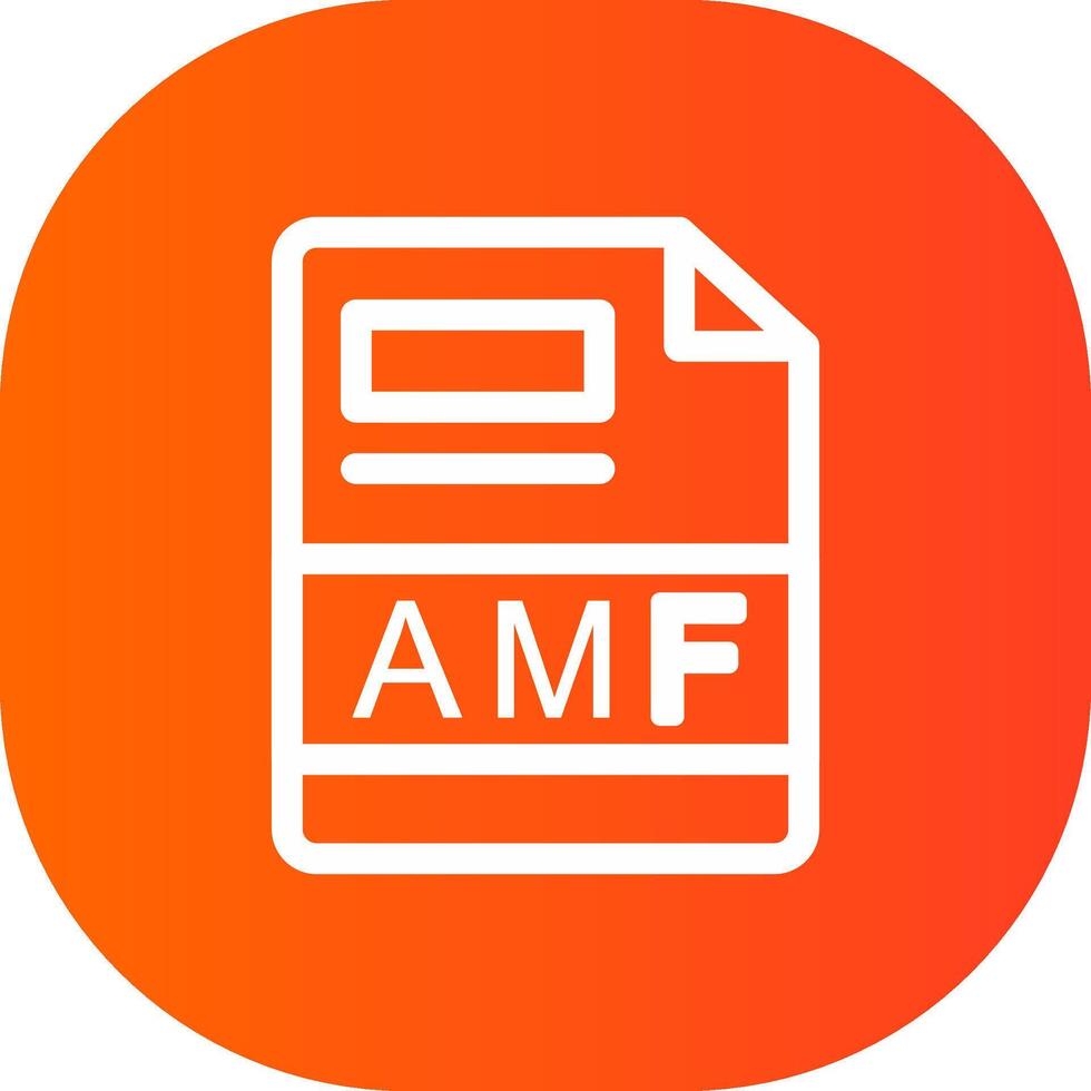 AMF Creative Icon Design vector