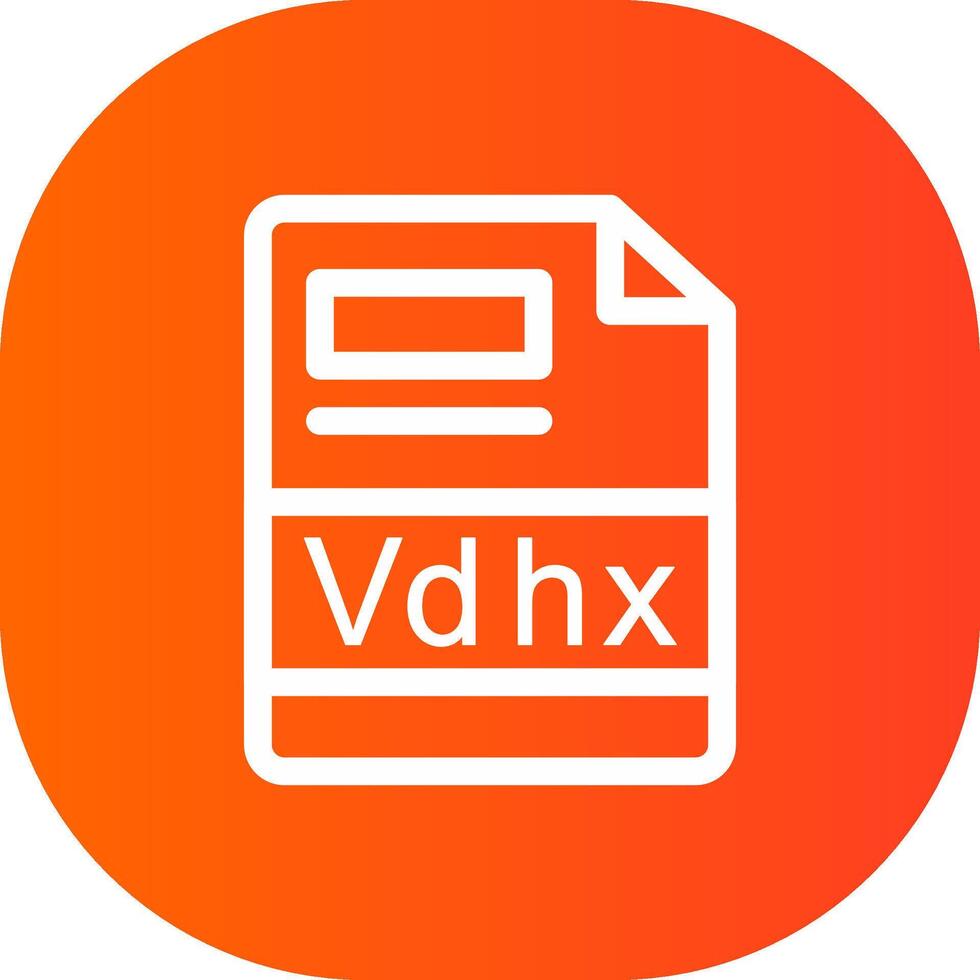 Vdhx Creative Icon Design vector