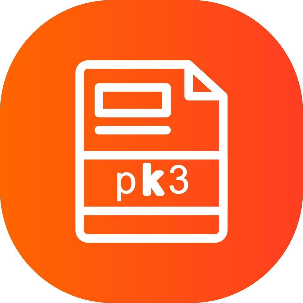 pk3 Creative Icon Design vector