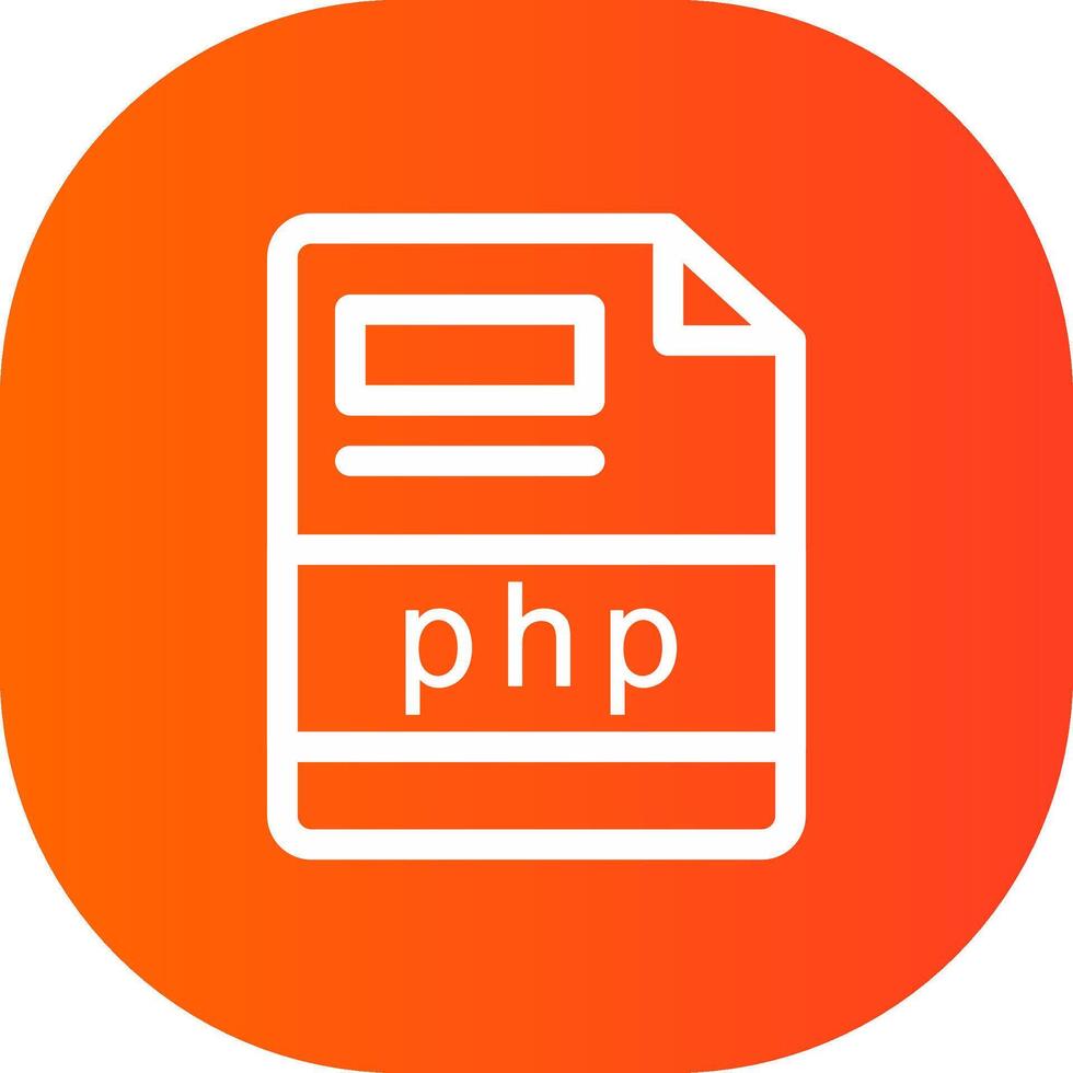 php creativo icono diseño vector