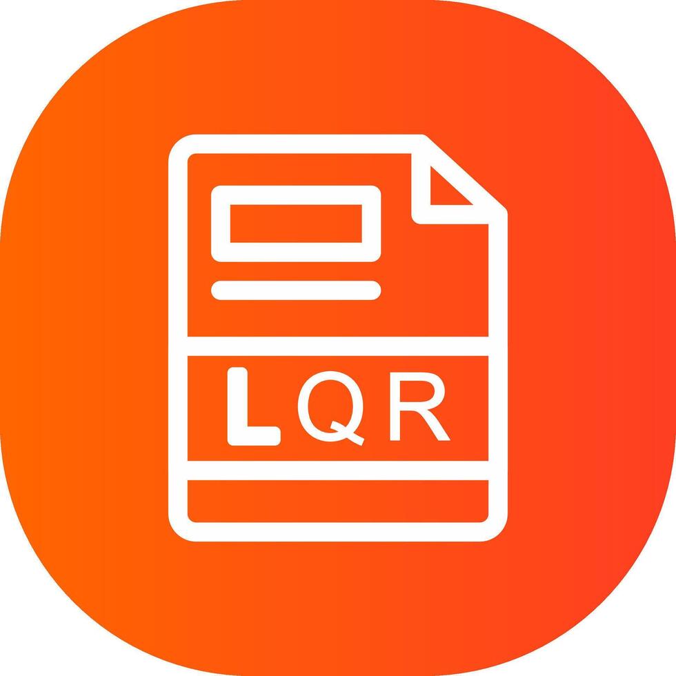 LQR Creative Icon Design vector