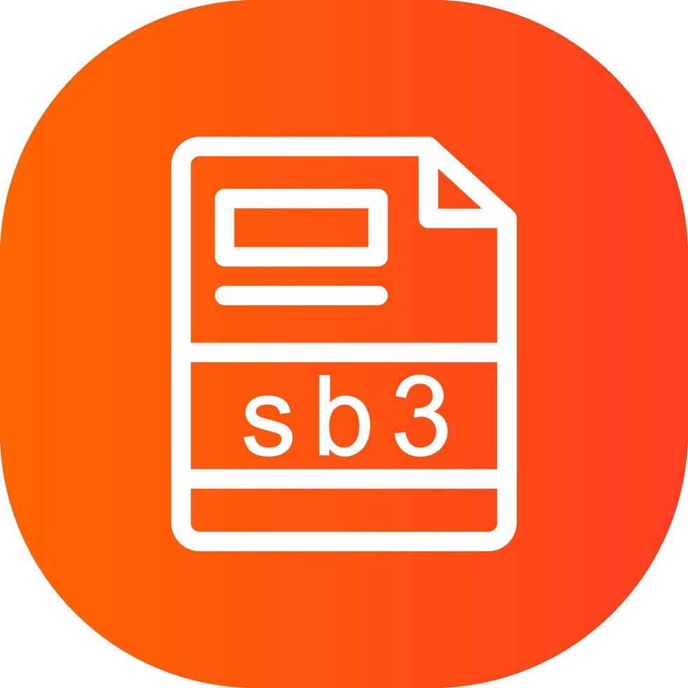 sb3 creativo icono diseño vector