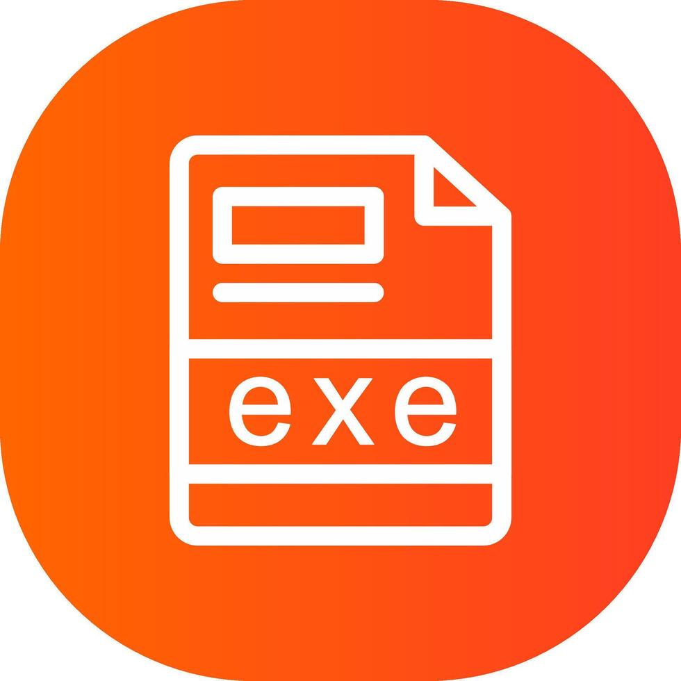 exe Creative Icon Design vector