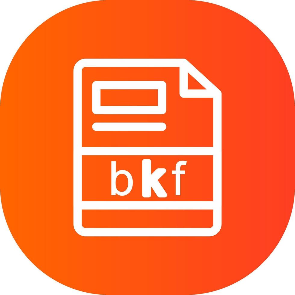 bkf creativo icono diseño vector