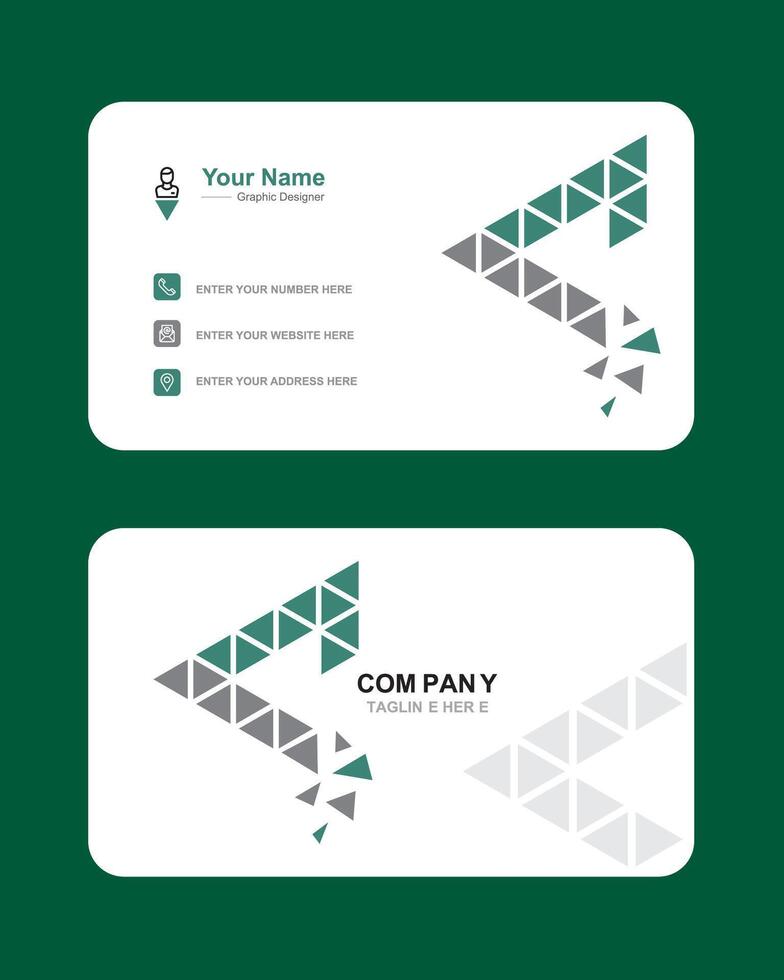 Creative Visiting Card Design vector