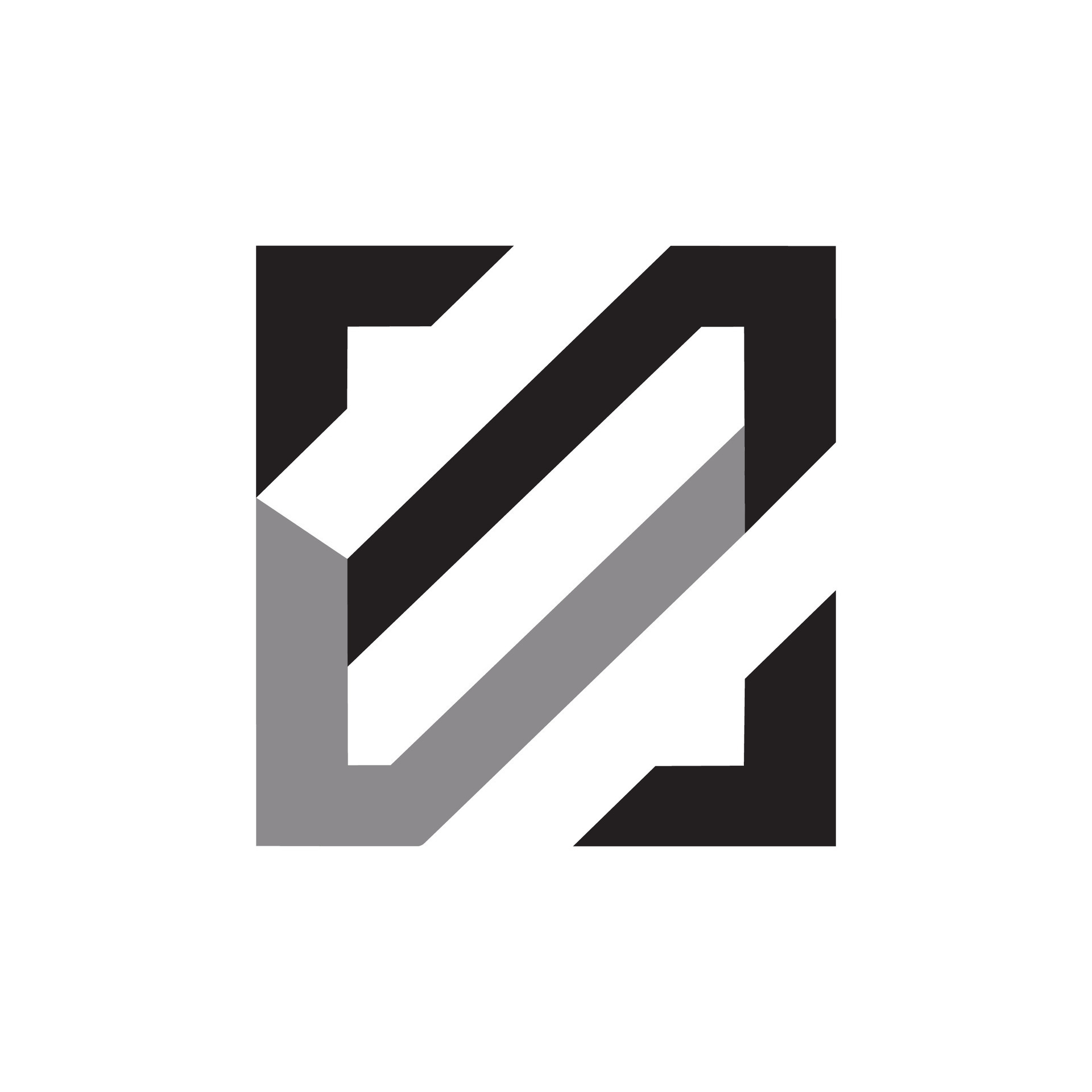 square monogram logo design profesional monogram logo design on white