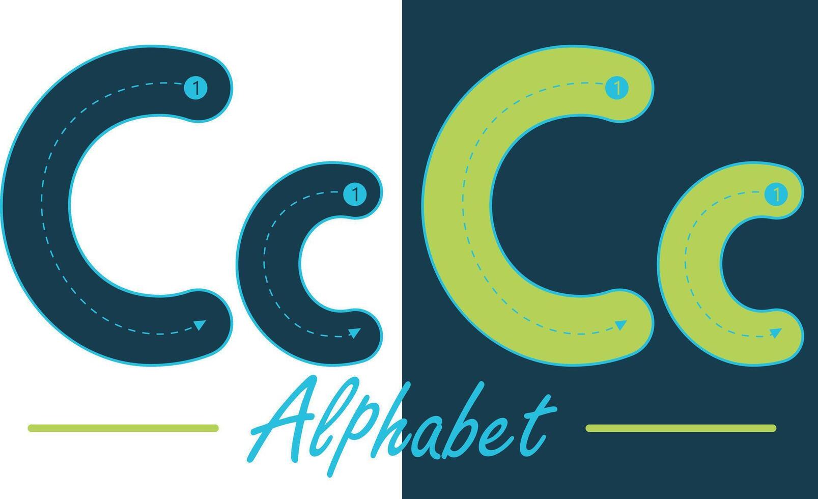 Alphabet typescript English letter vector design