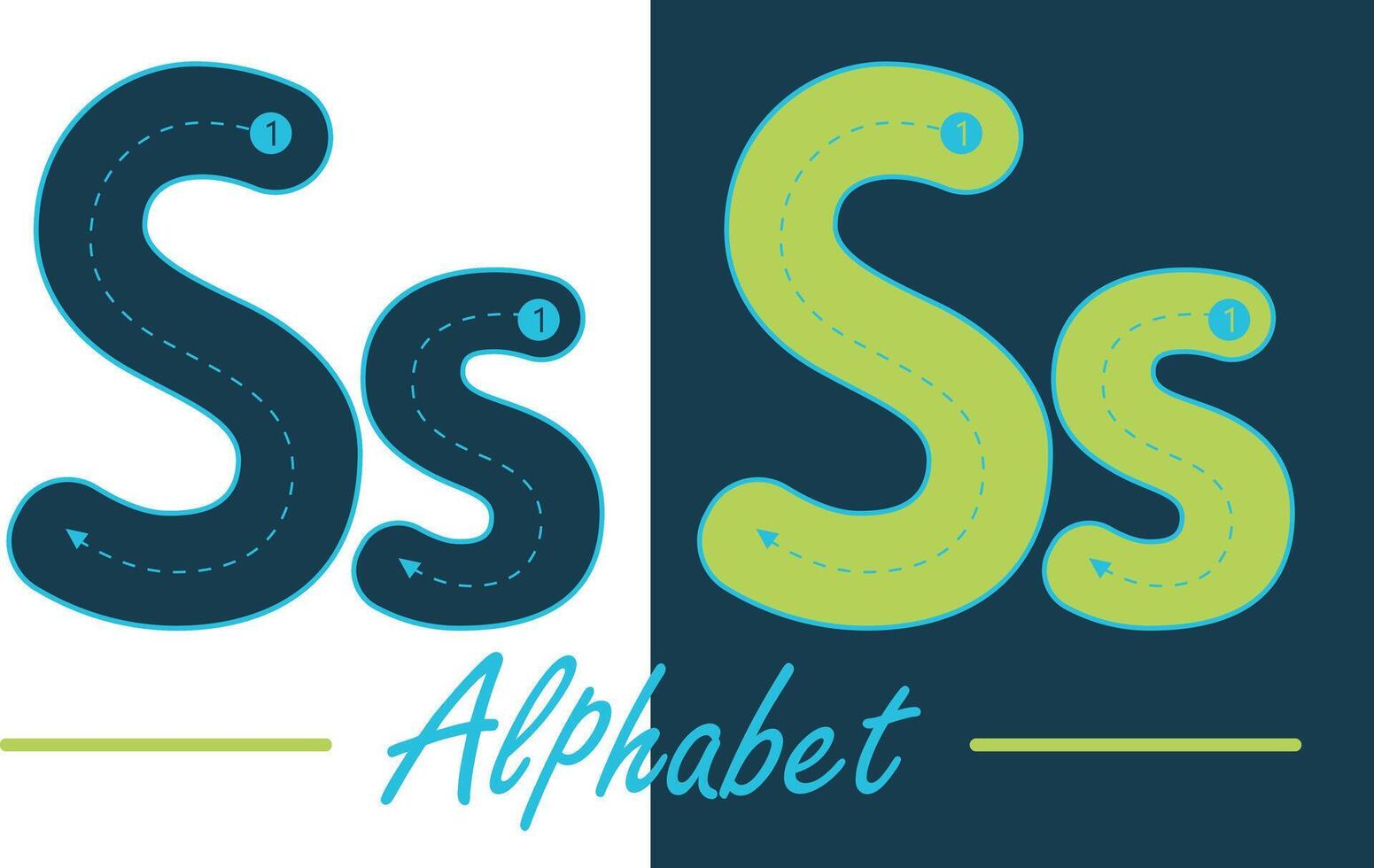 Alphabet typescript English letter vector design