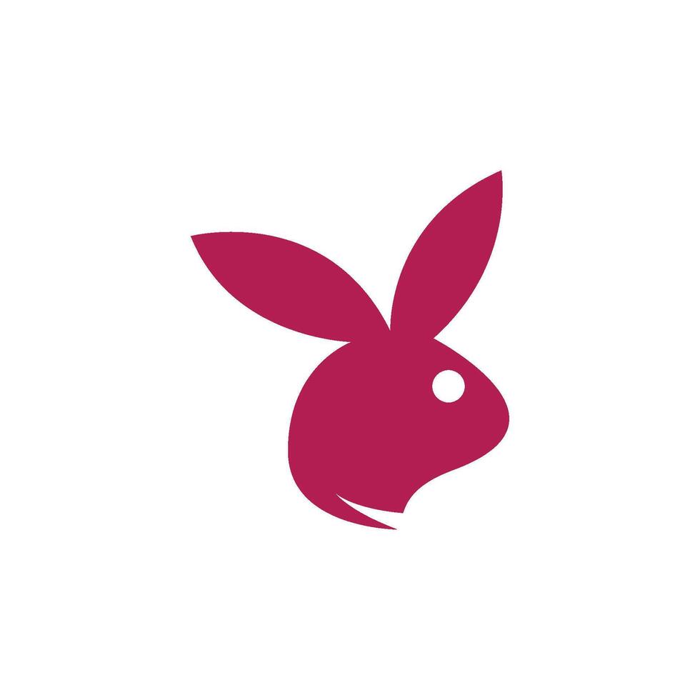 diseño de logotipo de conejo vector