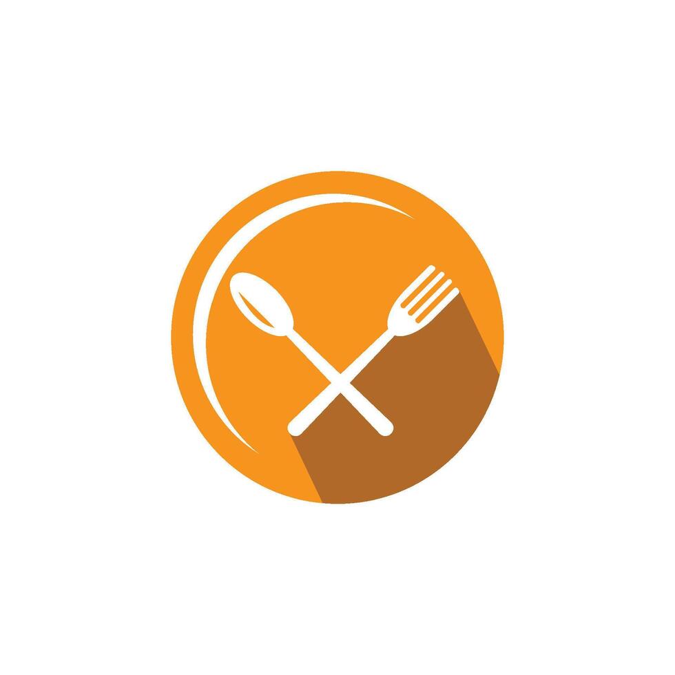 fork and spoon icon vector