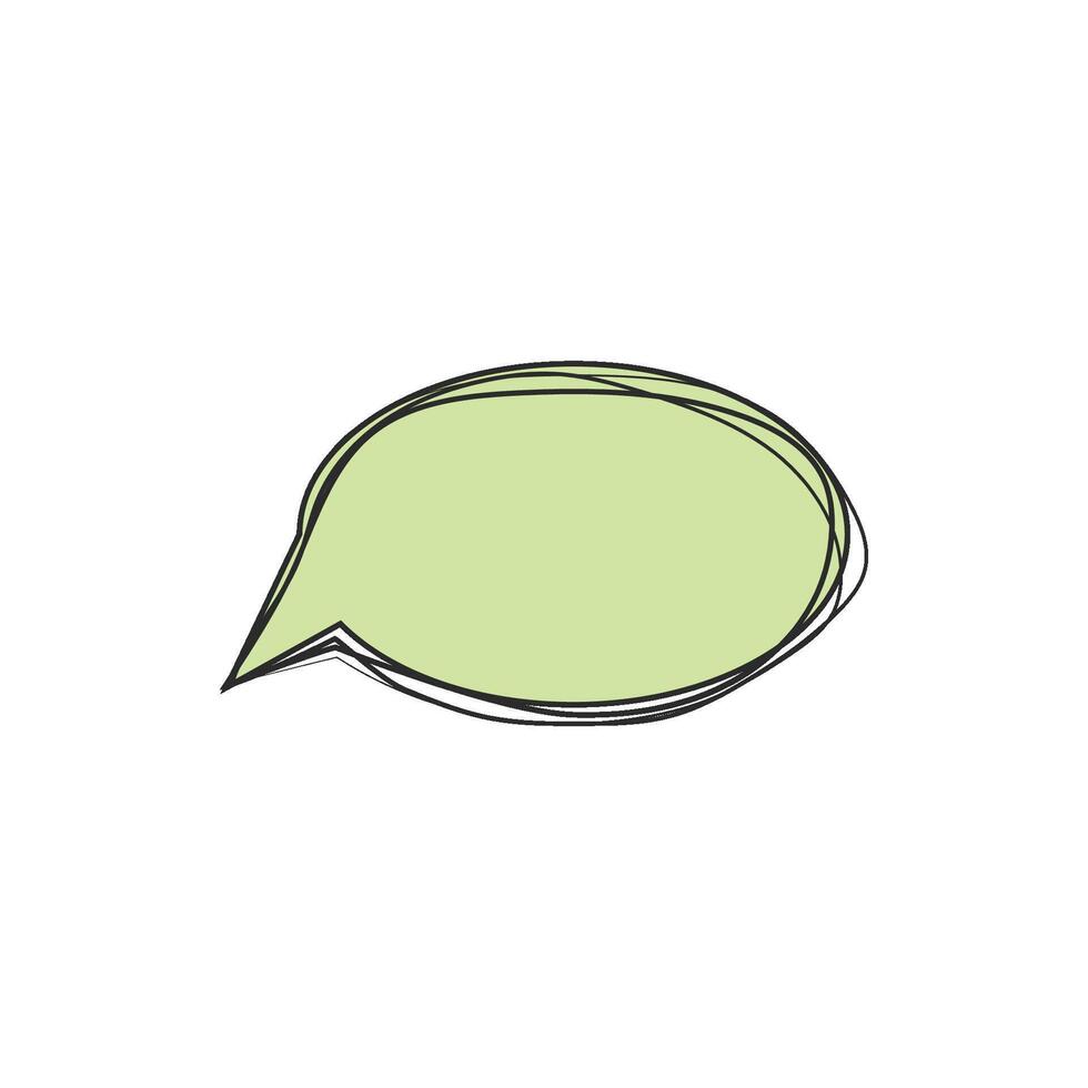 Speech bubble icon vector