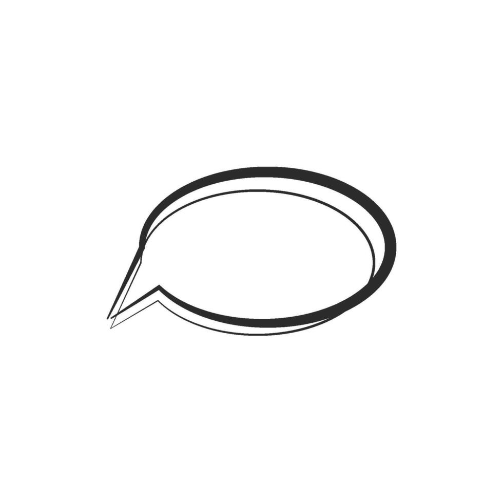 Speech bubble icon vector