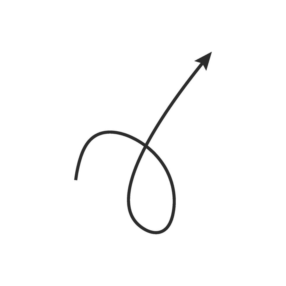 Arrows Scrible line art vector