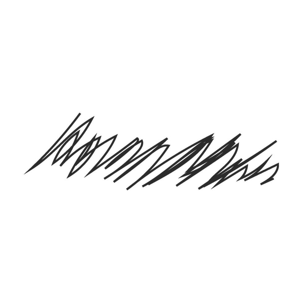 Scrible line art hand draw vector