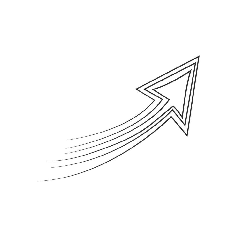 Arrows Scrible line art vector