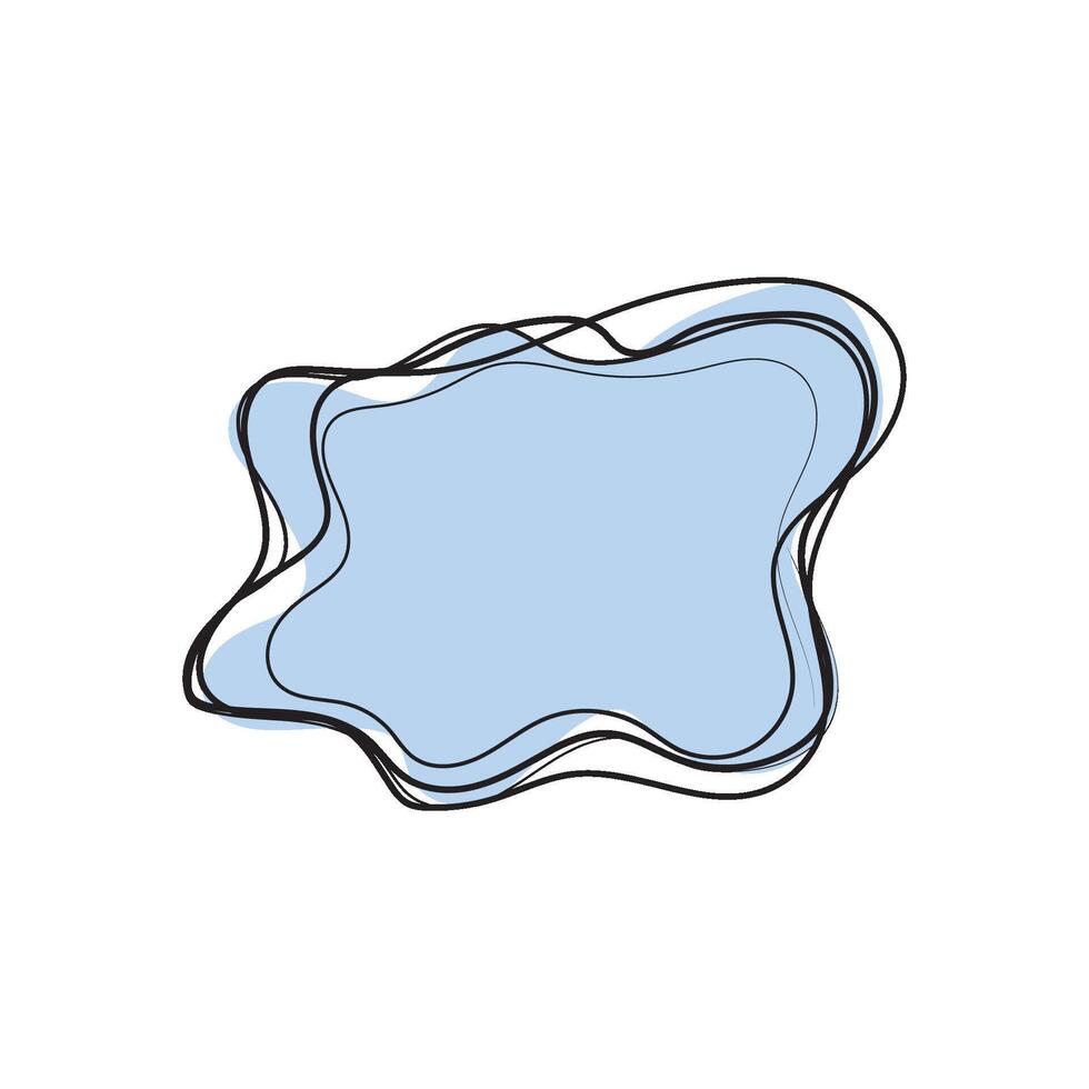 Scrible line art hand draw vector
