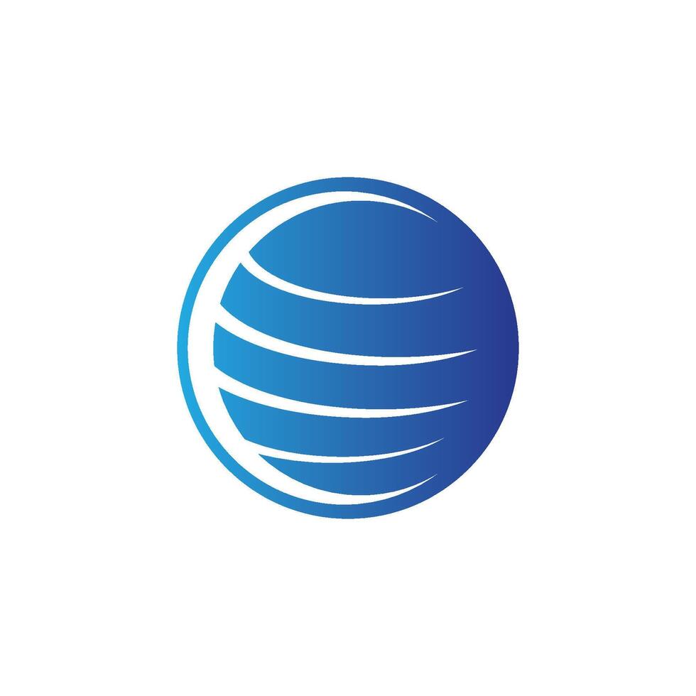 Global technology logo vector
