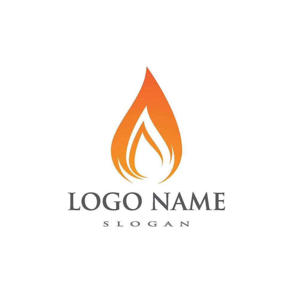 Fire flame logo vector