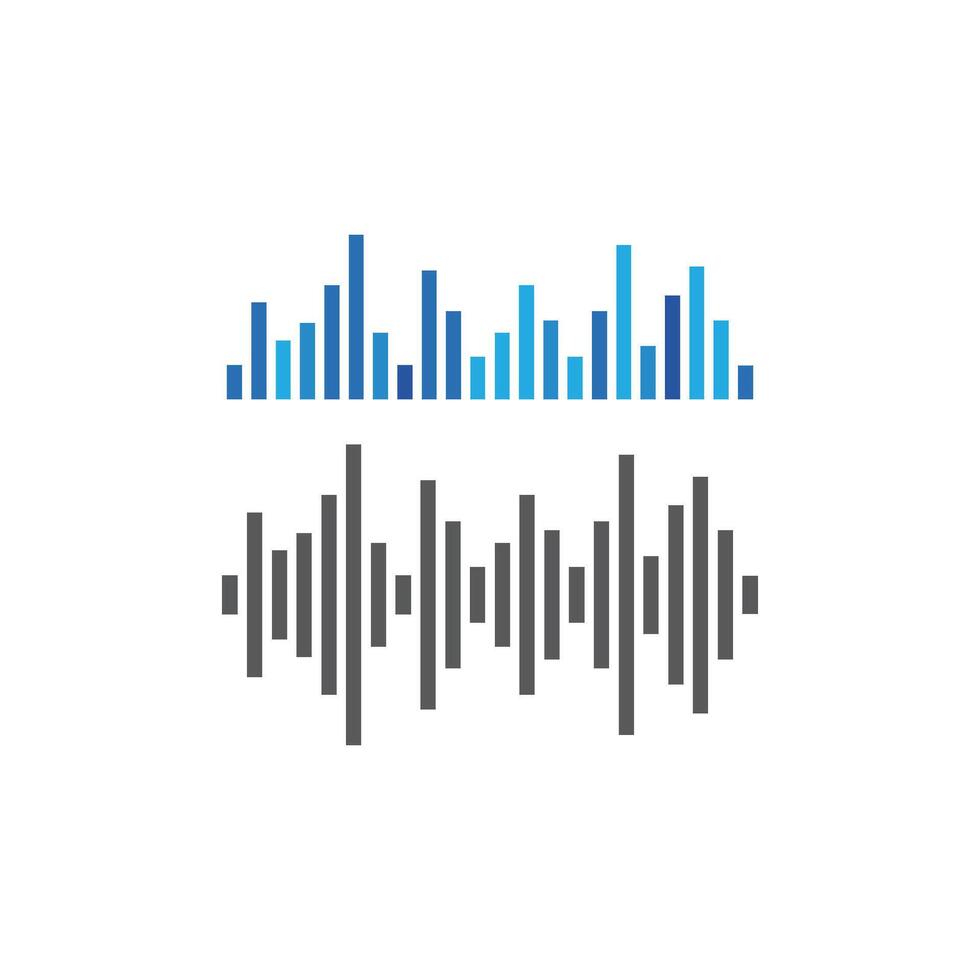 soundwave music icon vector