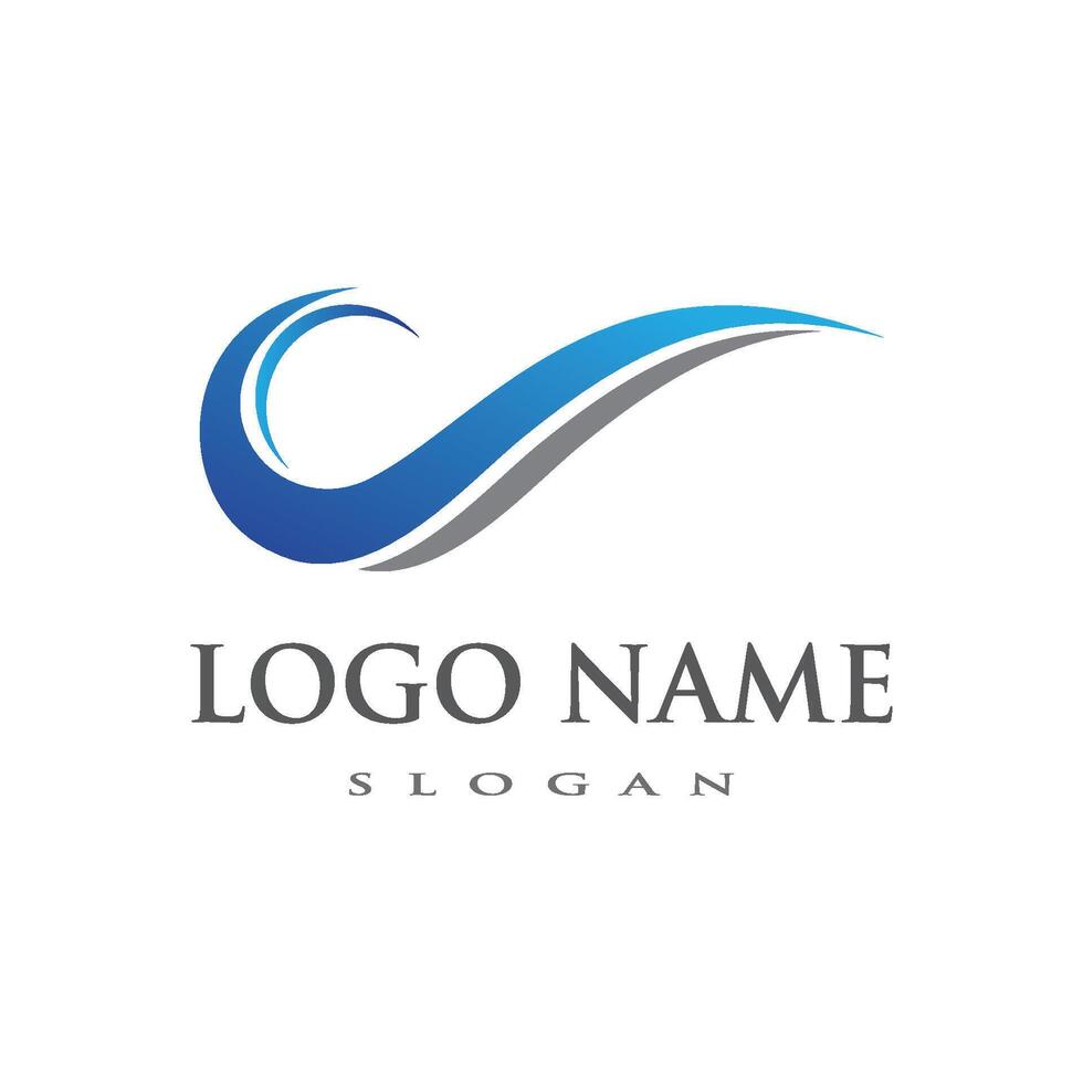 Water Wave logo vector