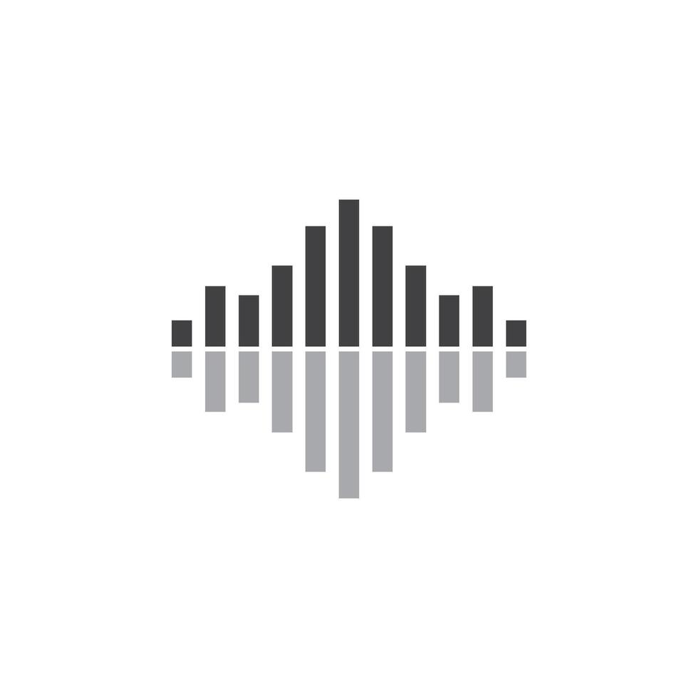 soundwave music icon vector