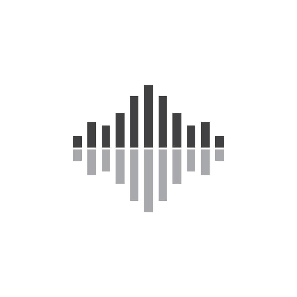 soundwave music icon vector