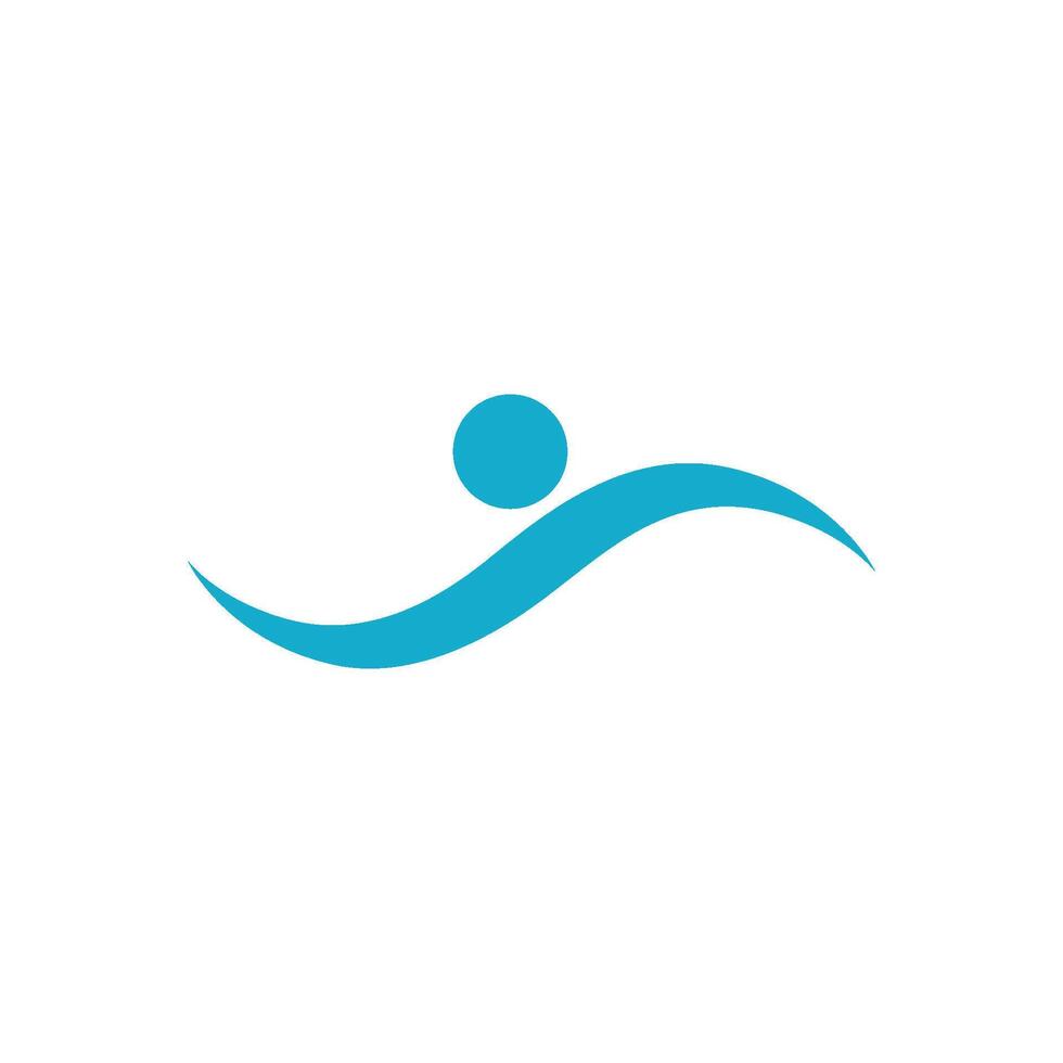 logotipo de deporte de natación vector