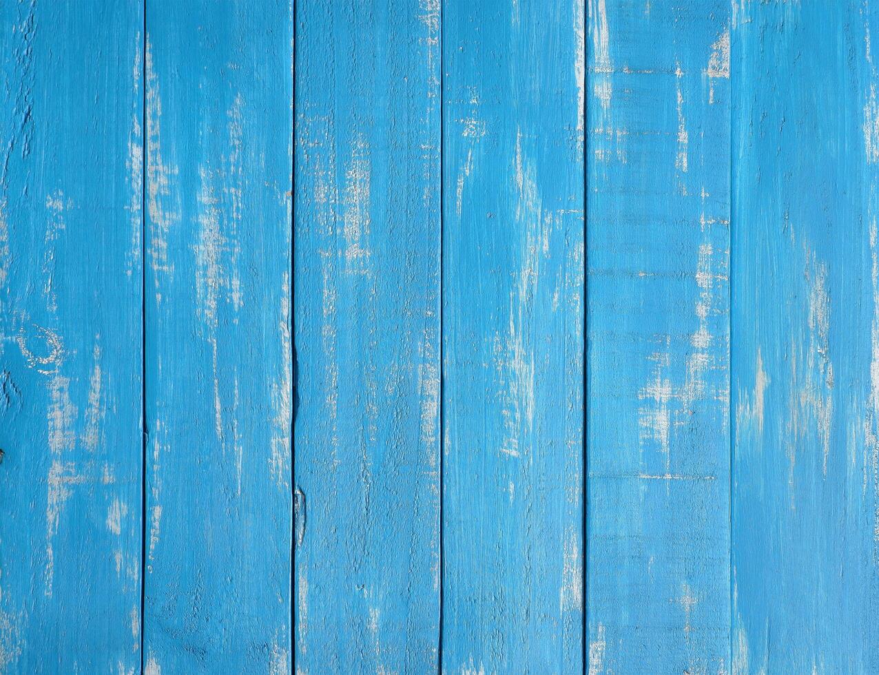 Blue Distressed Wood Background photo