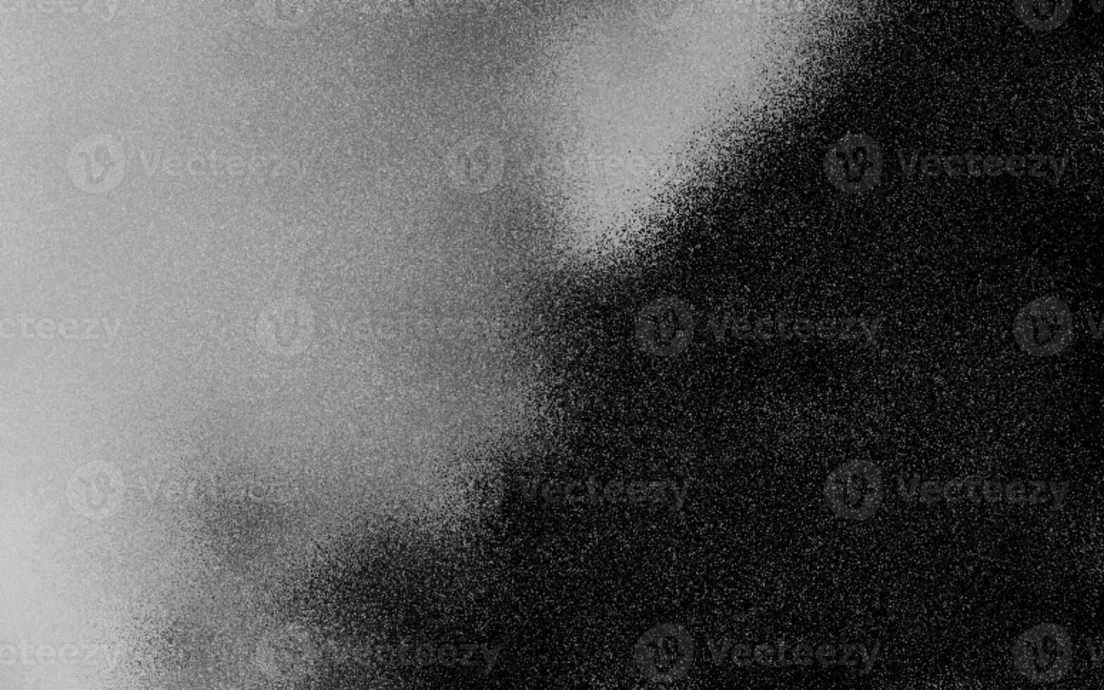Elegant grainy black color gradient wave background with noise or grunge texture effects. Charming grainy black color gradient. Abstract black grunge gradient background. Copy space. photo