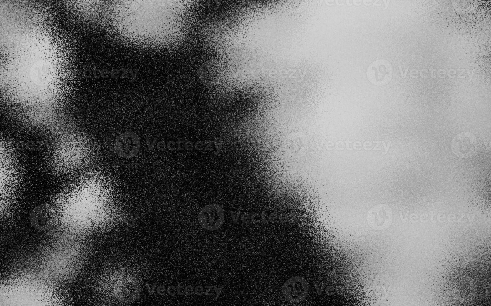 Elegant grainy black color gradient wave background with noise or grunge texture effects. Charming grainy black color gradient. Abstract black grunge gradient background. Copy space. photo