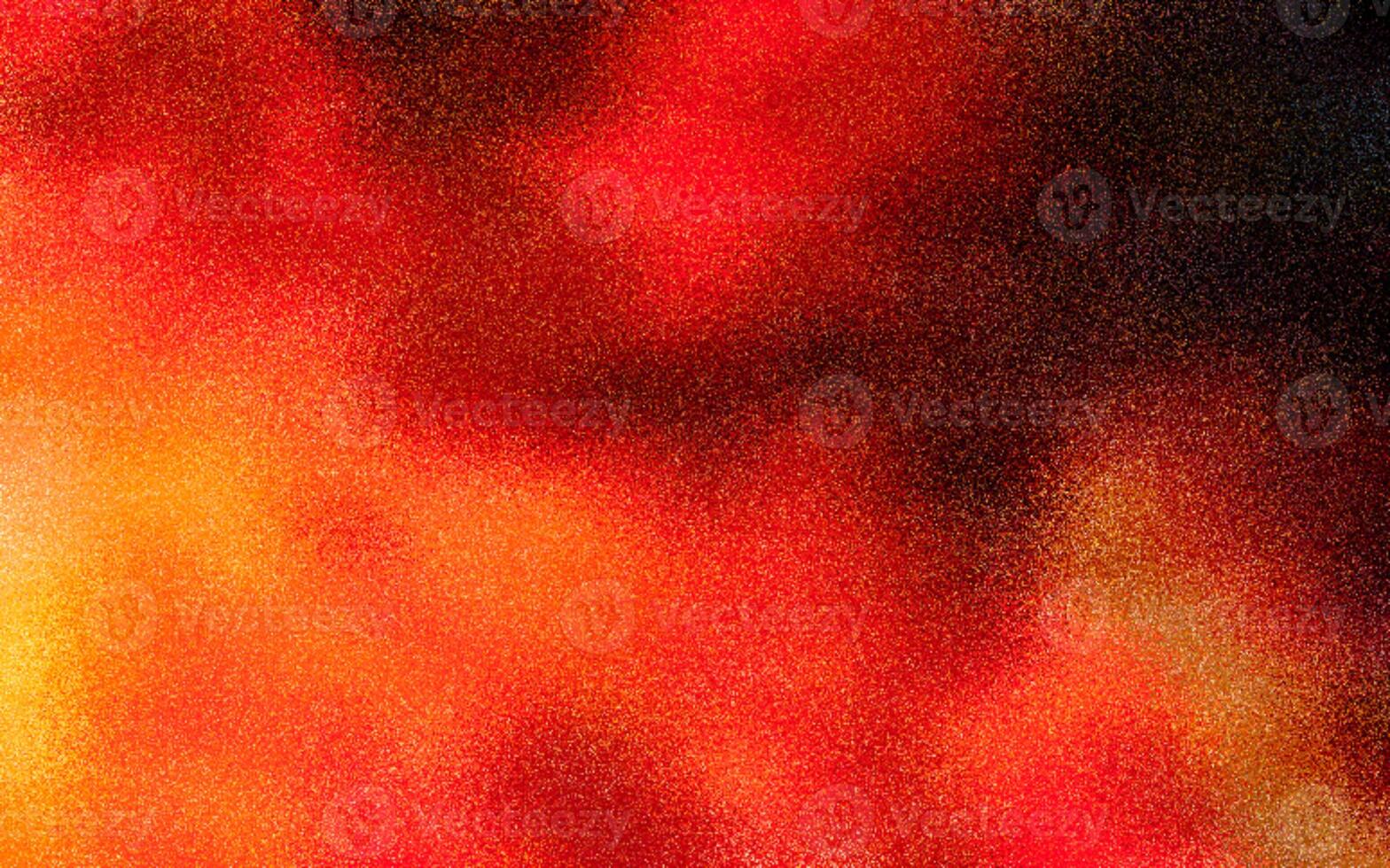 Grainy red, orange, and black colors gradient background with noise or grunge texture effect. Abstract dark grainy color gradient. Grunge texture background. Grainy dark background. Copy space. photo