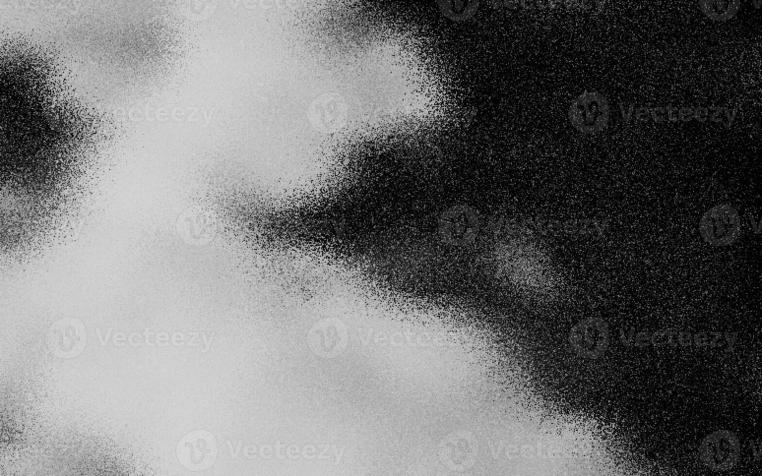 Elegant grainy black color gradient wave background with noise or grunge texture effects. Charming grainy black color gradient. Abstract black grunge gradient background. Copy space. photo