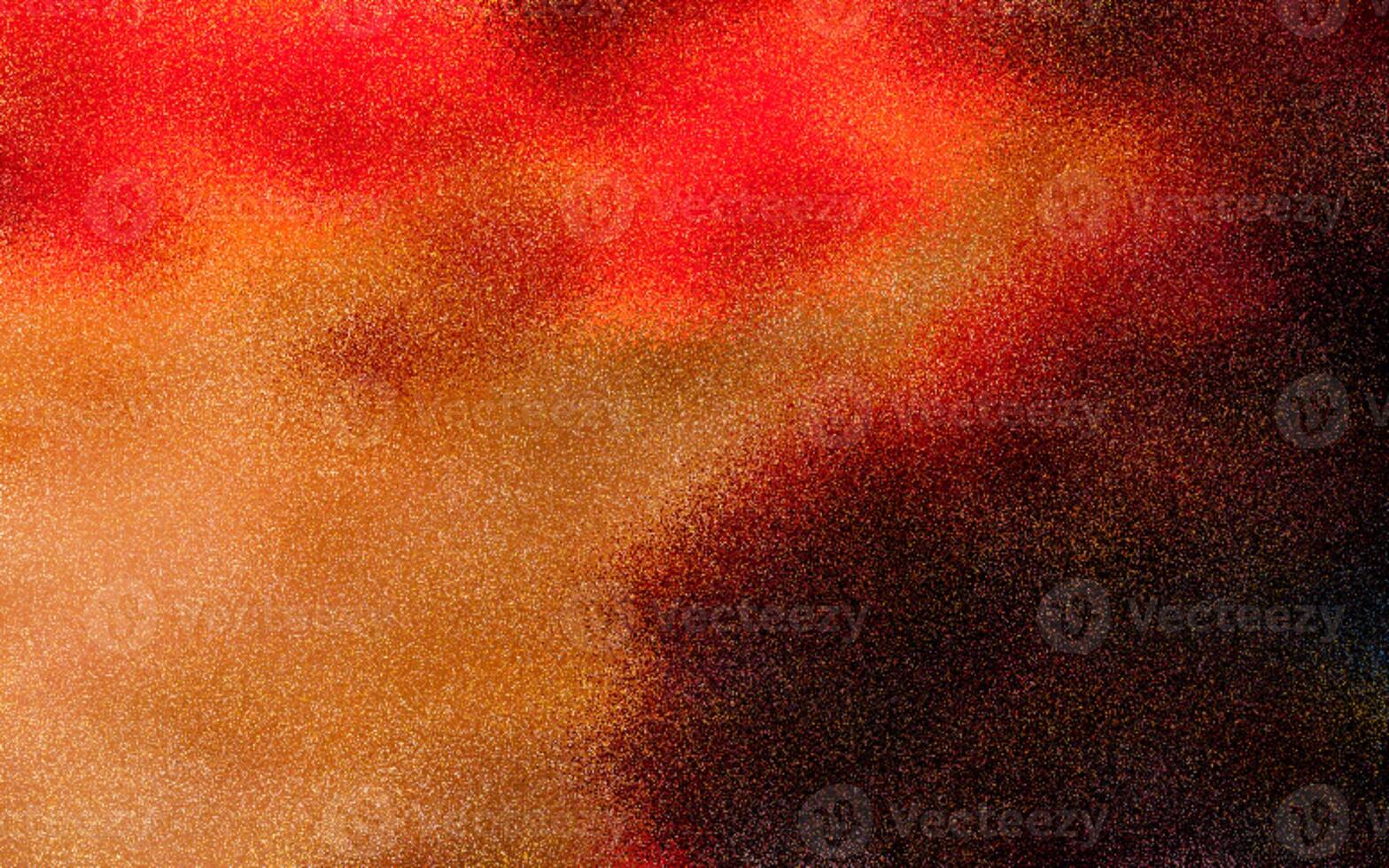 Grainy red, orange, and black colors gradient background with noise or grunge texture effect. Abstract dark grainy color gradient. Grunge texture background. Grainy dark background. Copy space. photo