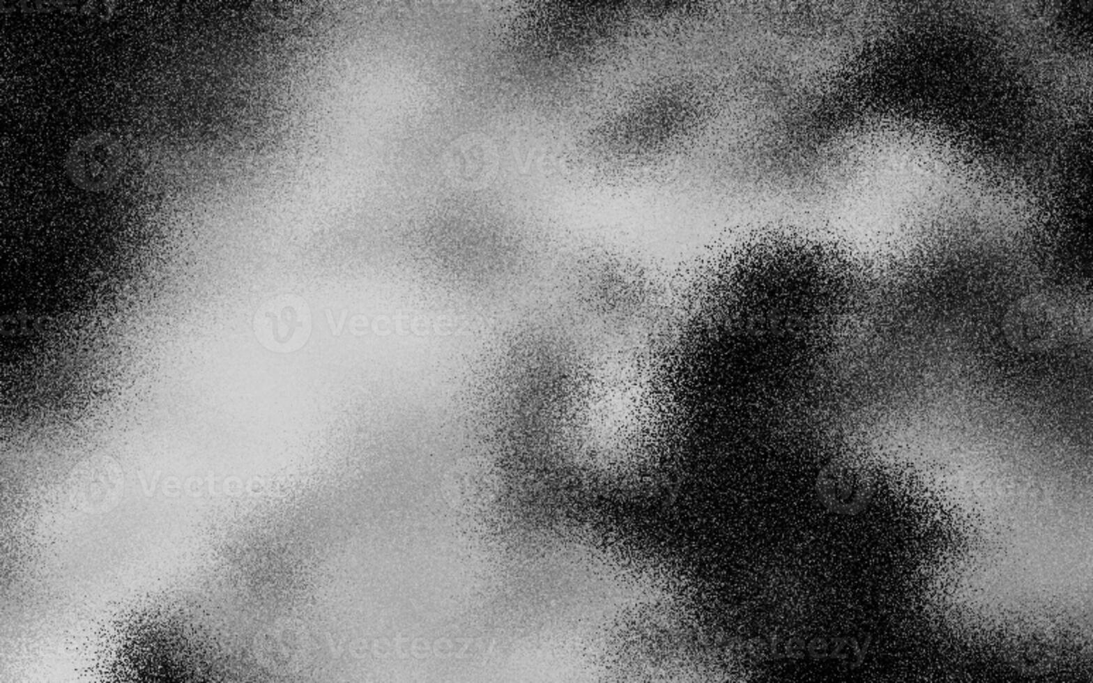 Elegant grainy black color gradient wave background with noise or grunge texture effects. Charming grainy black color gradient. Abstract black grunge gradient background. Copy space. photo