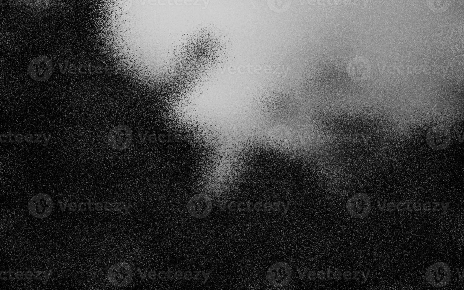 Elegant grainy black color gradient wave background with noise or grunge texture effects. Charming grainy black color gradient. Abstract black grunge gradient background. Copy space. photo