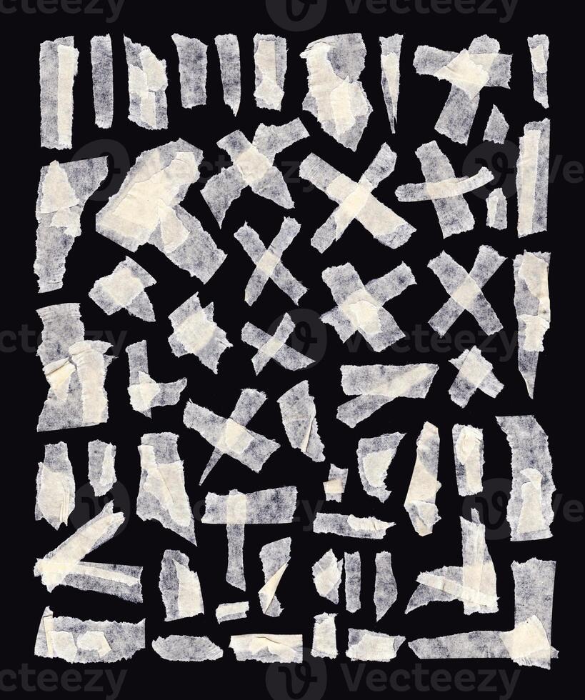 collection of duct tape scraps photo