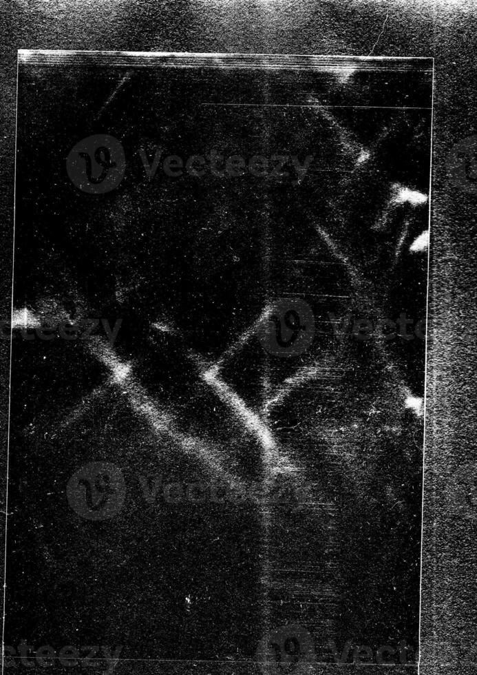 Realistic Paper Copy Scan Texture Photocopy. Grunge Rough Black Distressed Film Noise Grain Overlay Texture photo