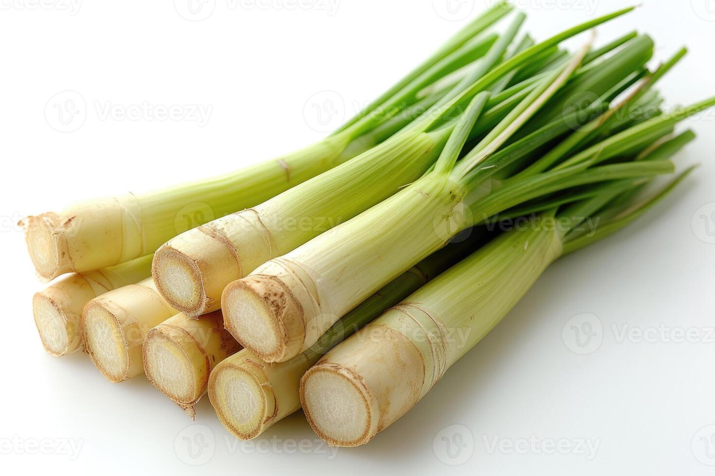 AI generated lemongrass isolated kitchen table professional advertising food photography photo
