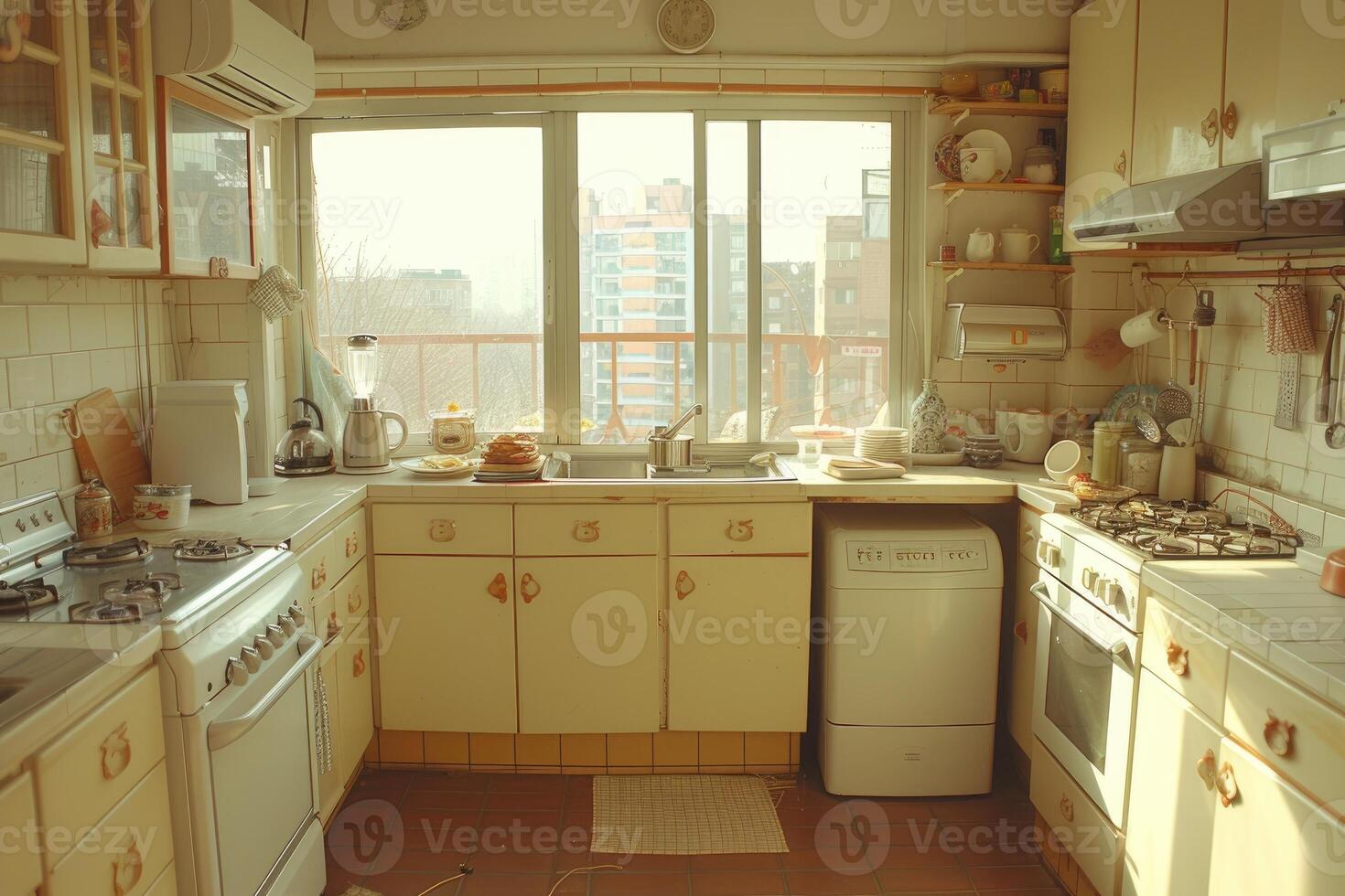 AI generated open space kitchen ideas professional advertising photography photo