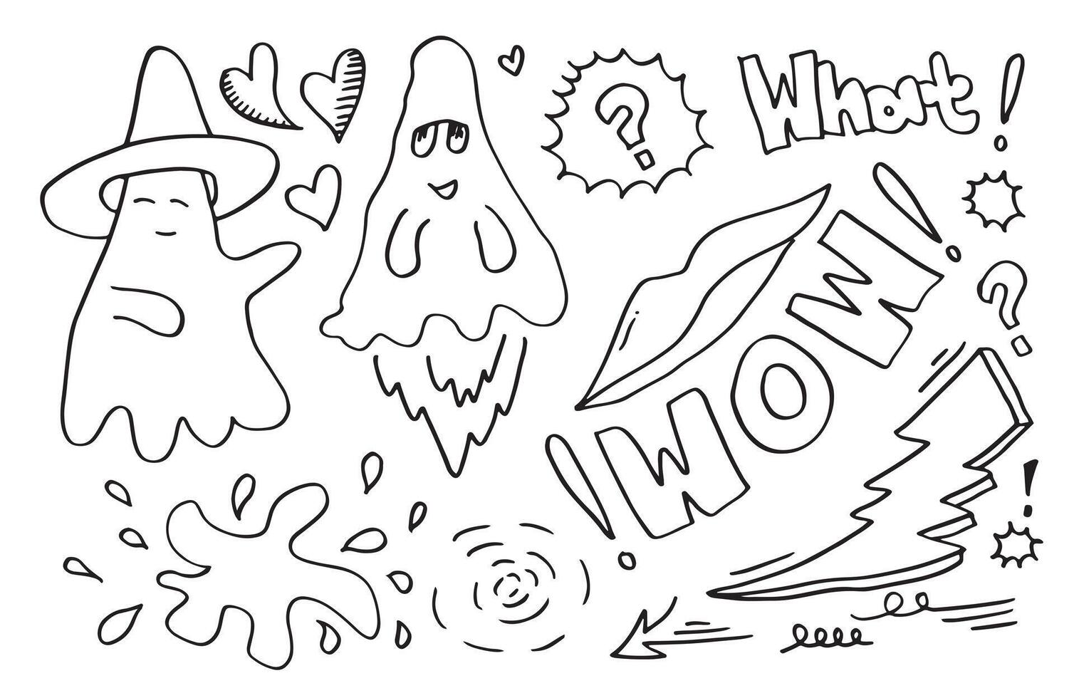 Hand drawn doodle Swearing isolated on white background. vector
