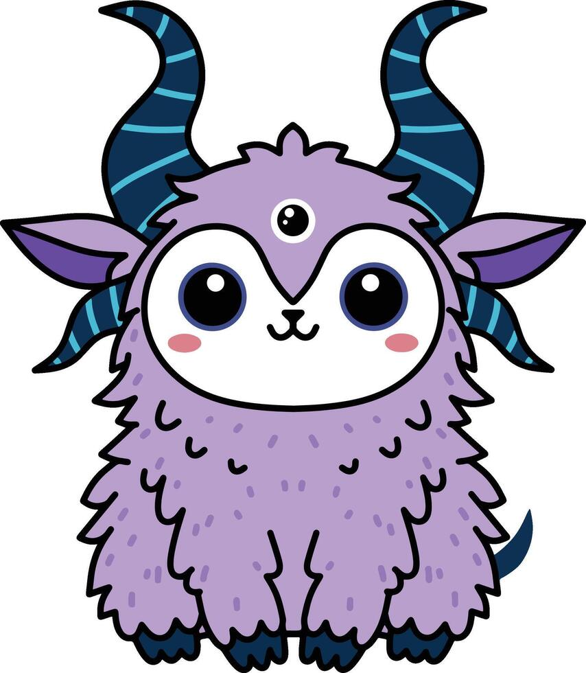 cute mythical creature illustration vector