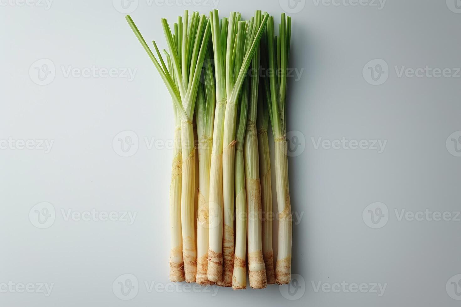 AI generated lemongrass isolated kitchen table professional advertising food photography photo