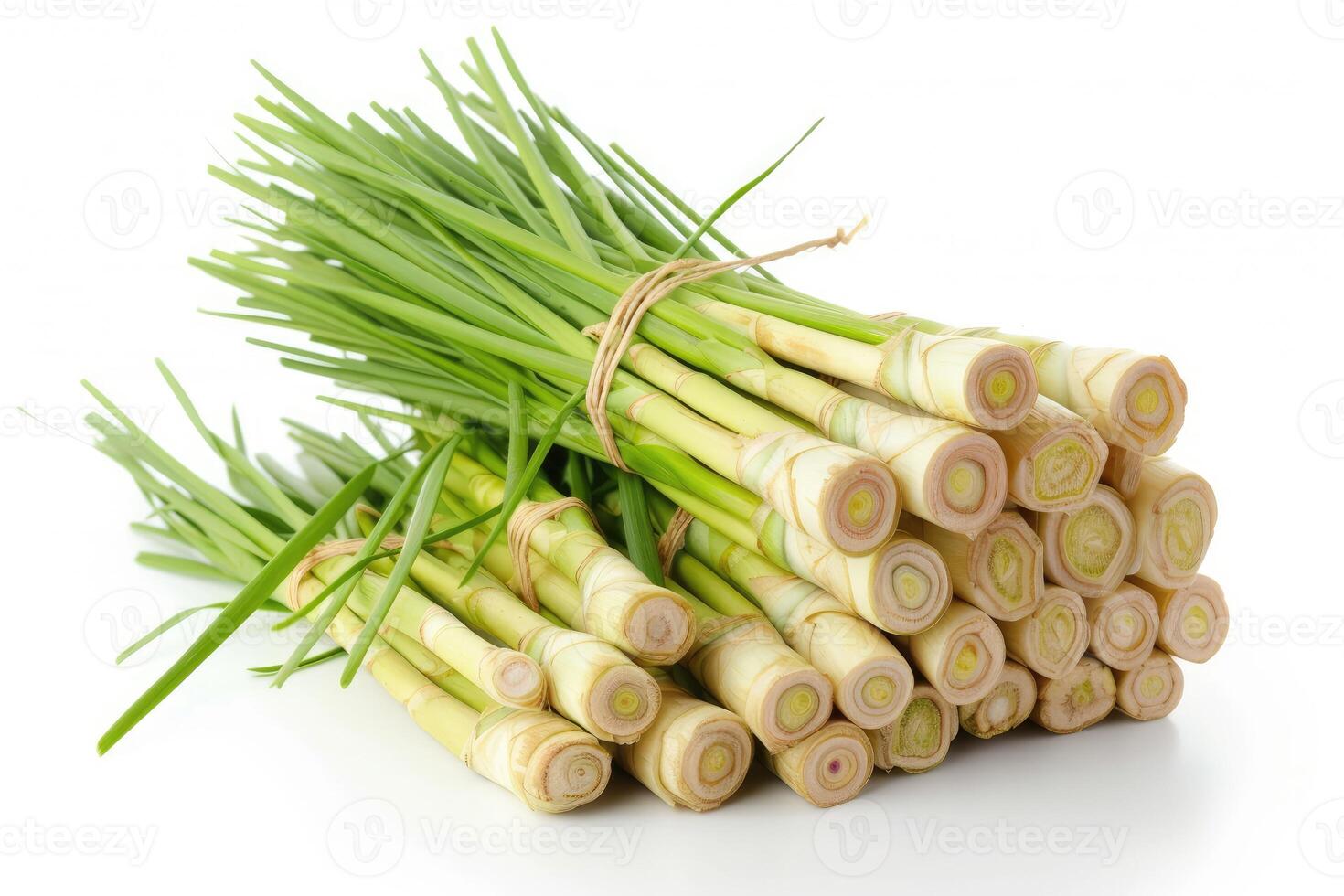 AI generated lemongrass isolated kitchen table professional advertising food photography photo