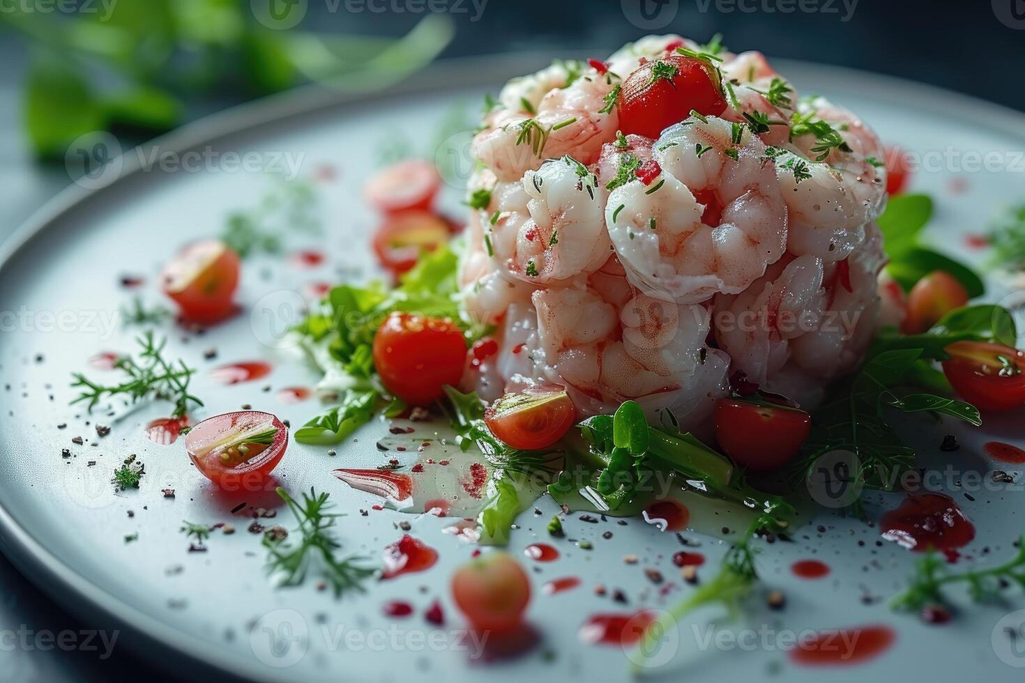 AI generated food on the kitchen table to post on social media professional advertising food photography photo