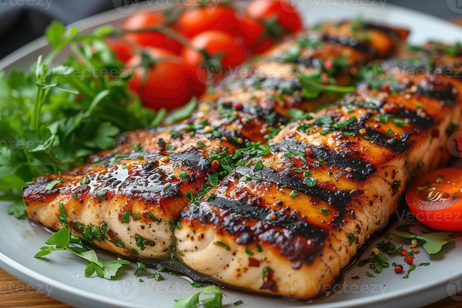 AI generated food on the kitchen table to post on social media professional advertising food photography photo