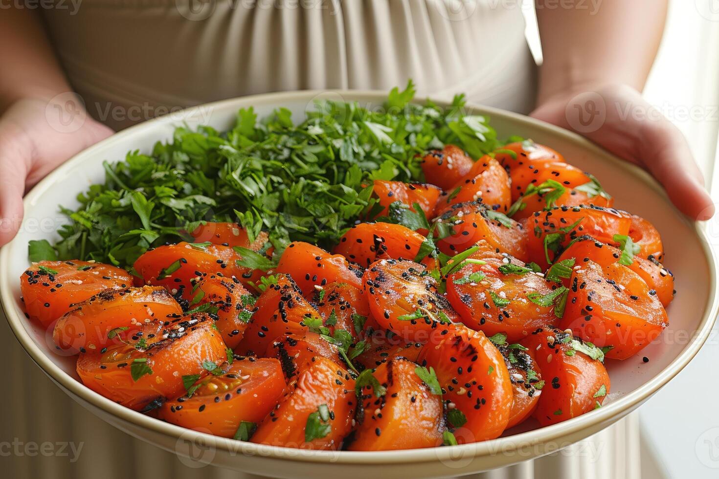 AI generated food on the kitchen table to post on social media professional advertising food photography photo