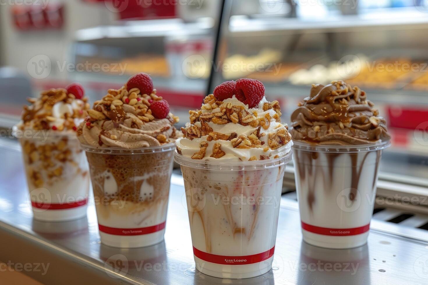 AI generated breakfast superfood healthy yogurt professional advertising food photography photo