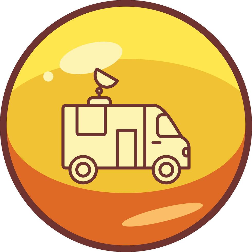 News Van Vector Icon