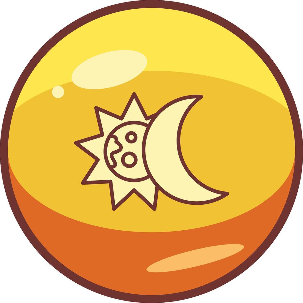 icono de vector de eclipse