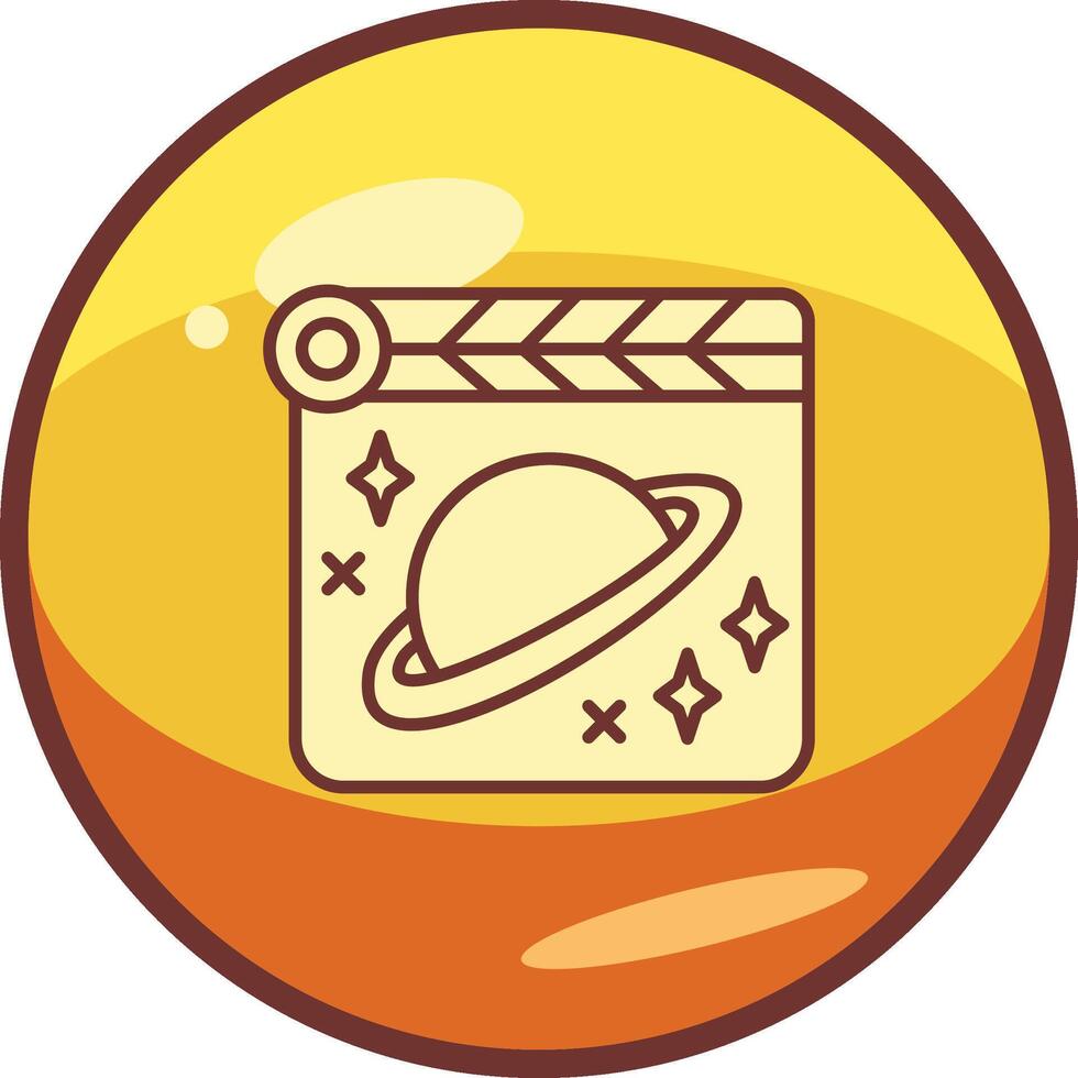 Space Film Vector Icon